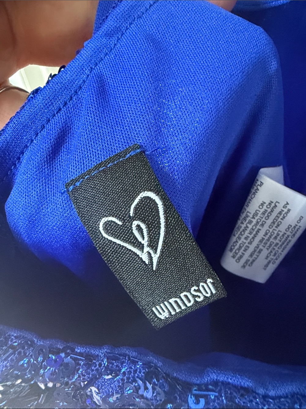 Strappy Sequin Mini Dress in Royal Blue - Picture 2 of 5